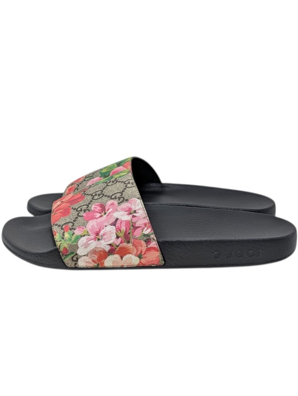 NIB Gucci GG Web Supreme Bloom Pursuit Floral Slide Sandals Size EU 40 - Picture 4 of 10